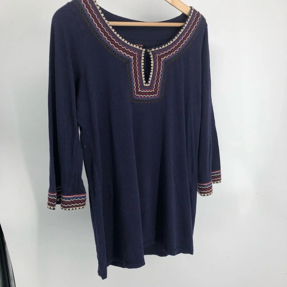 Lucky Brand soft cotton boho bell sleeve tunic M - Picture 1 of 6